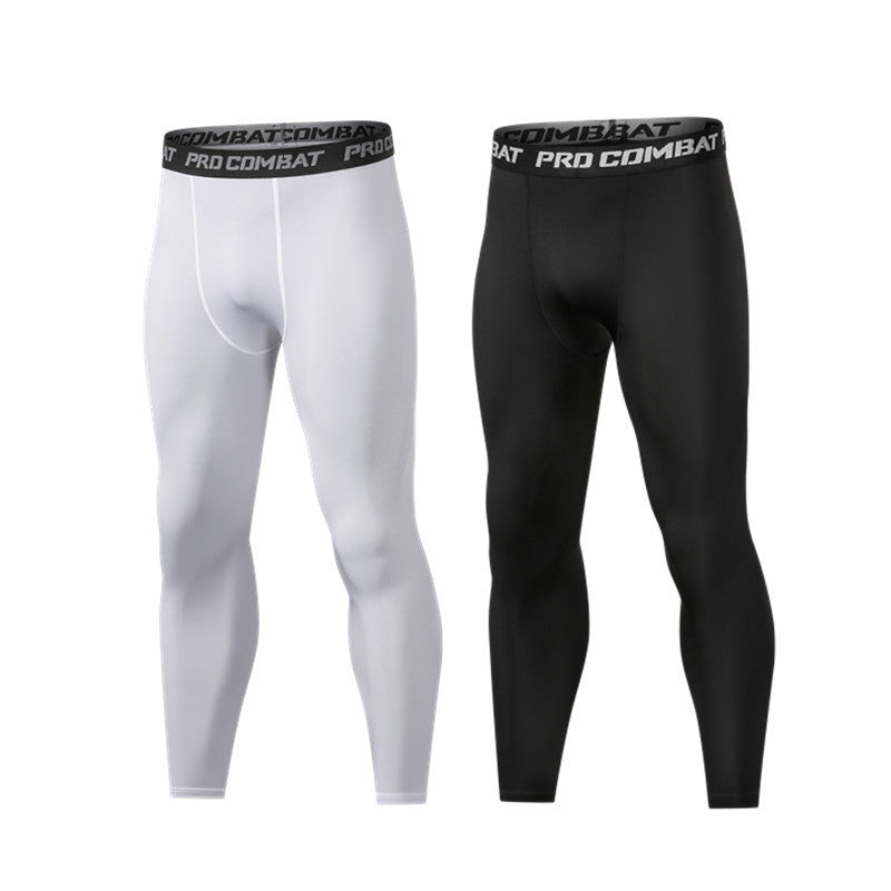 Exercise Workout Pants Cropped Basket Football Training Leggings High Elastic Quick-drying Compressed Trousers