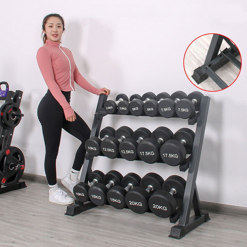 Dumbbell Rack Three-layer Household Private Education Dumbbell Display Fitness