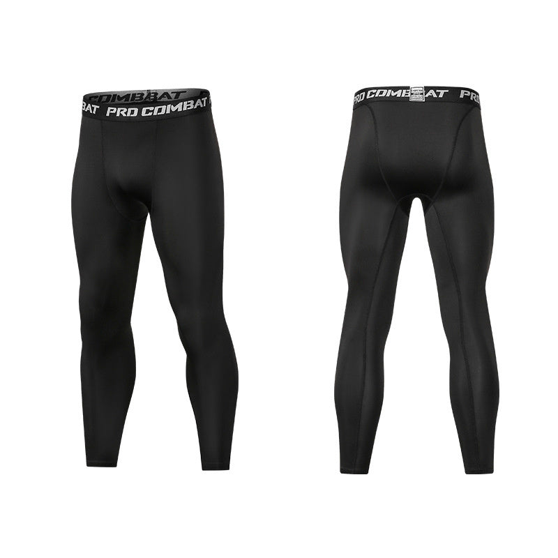 Exercise Workout Pants Cropped Basket Football Training Leggings High Elastic Quick-drying Compressed Trousers