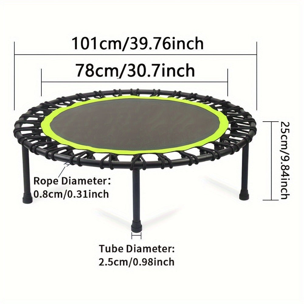 661 Lbs Fitness Trampoline Get In Shape At Home Or In The Garden With Our 40 Inch Mini Exercise Trampoline - Stable And Fun ASTM F381-16